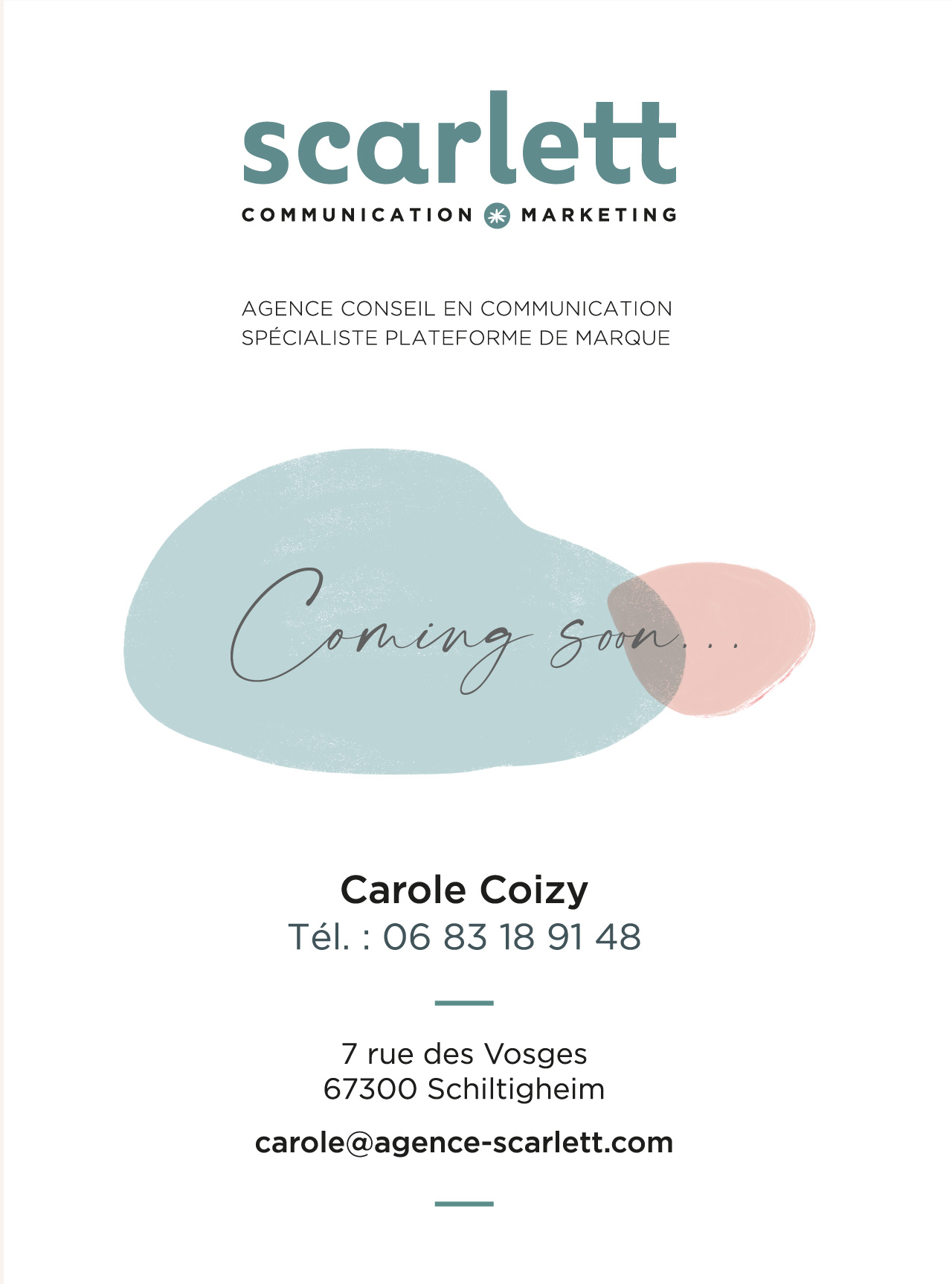 Site en construction - Carole Coizy, Strasbourg-Schiltigheim, Communication * marketing